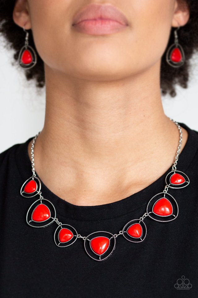 Going Through Phases (Red Necklace) by Paparazzi Accessories – Diamond  Unforgettable Jewelry and Accessories
